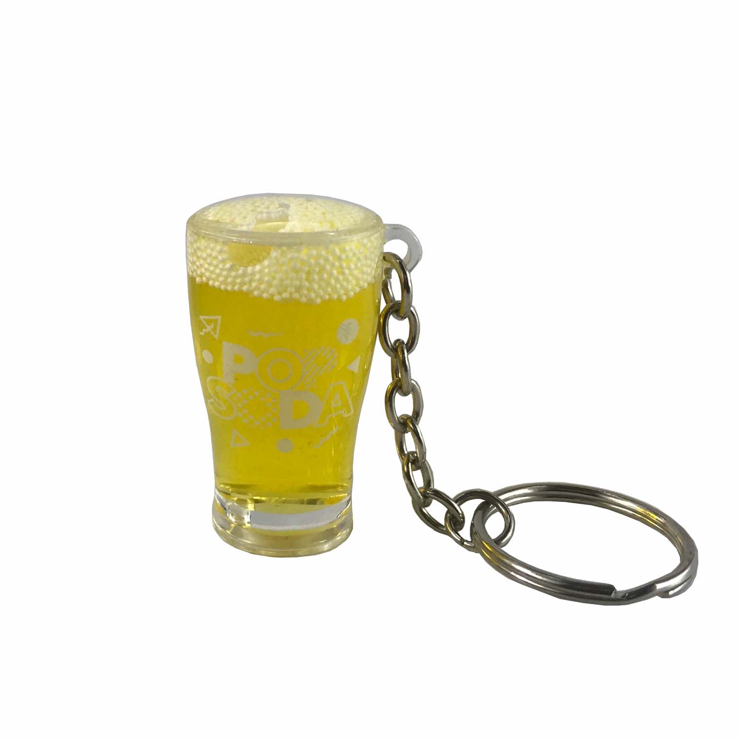 beer glass keychain